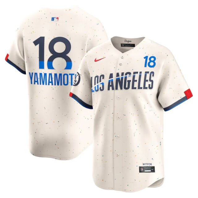 Men Los Angeles Dodgers 18 Yamamoto white Nike Game MLB Jersey new style
